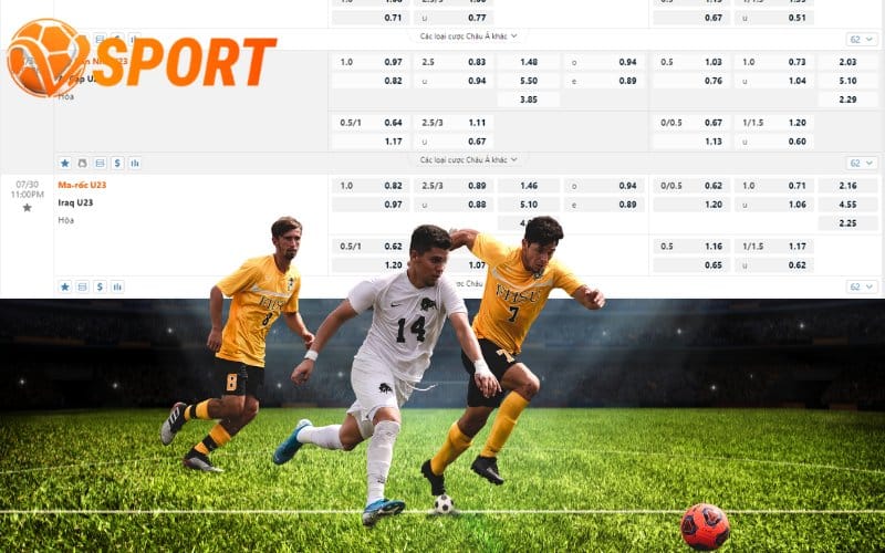 các tỷ lệ kèo nhà cái Vsport